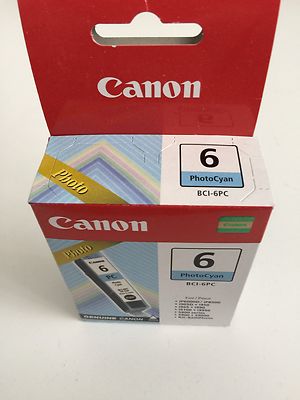 Original Canon BCI-6PC BCI-6 Photo Cyan bci 6 Pixma iP6000D iP8500 S900 ...