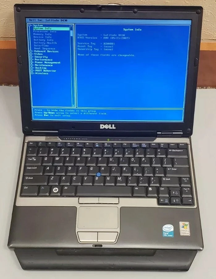 Dell Latitude D430 Intel Core Solo 1.20GHz 2GB RAM 60GB HDD WIFI  BOOT TO BIOS - Image 2 of 4