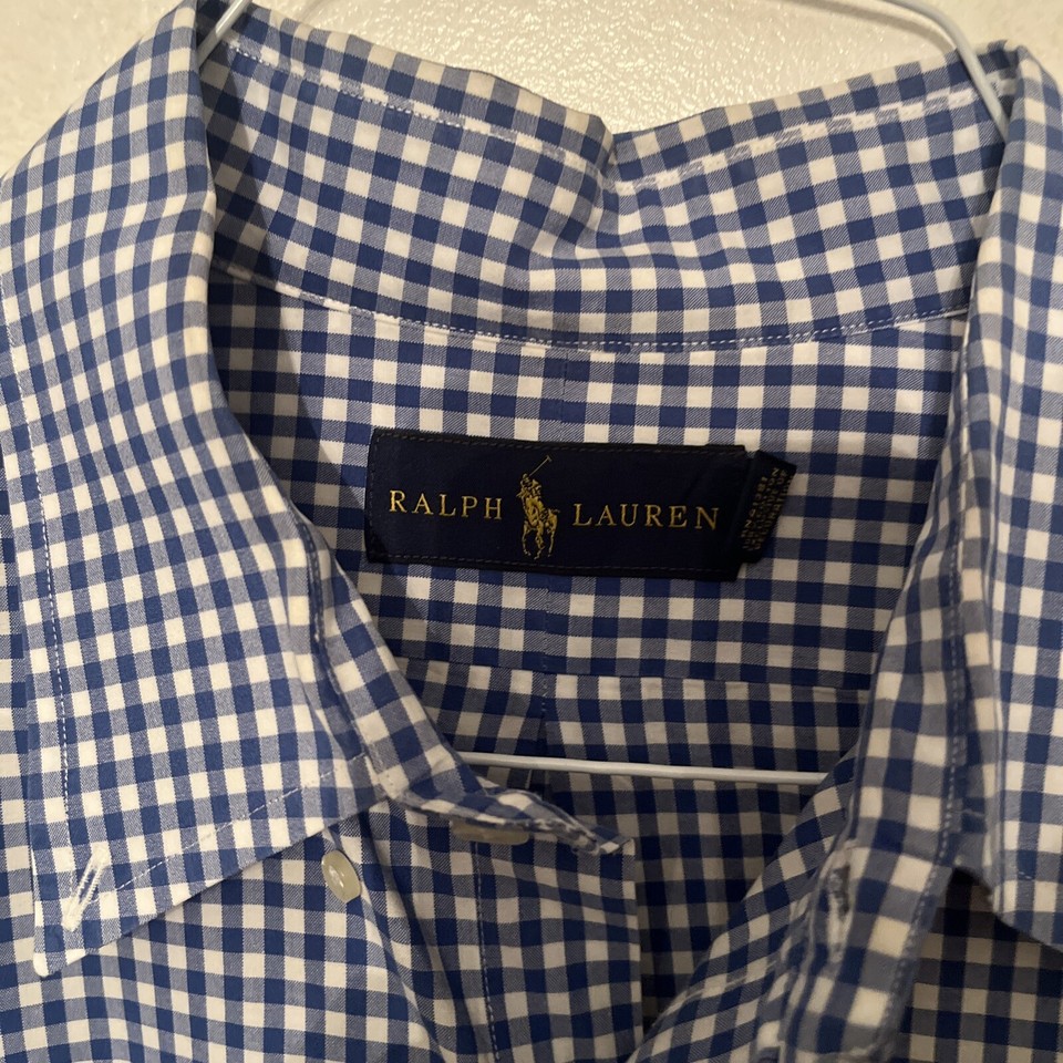 MENS LONG SLEEVE DRESS SHIRT POLO RALPH LAUREN XL Euc eBay