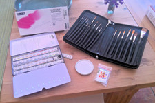 Aquarellset SCHMINCKE Horadam - 48 Farben plus Pinsel Etui /Keramikpalette