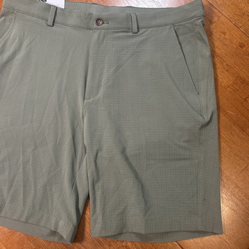 New Greg Norman Stretch Shorts Men’s Size 36 Green/Gray NWT - Picture 3 of 14