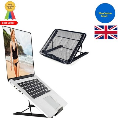 Laptop-Ständer-Verstellbar-Halter-Tragbar-Faltbar-Riser, 2025 Aufgerüstet Stabil...