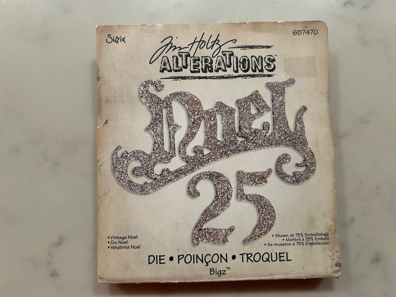 Sizzix Tim Holtz Alterations BigZ Die 657470 Vintage Noel Rubber Stamp * Ellison
