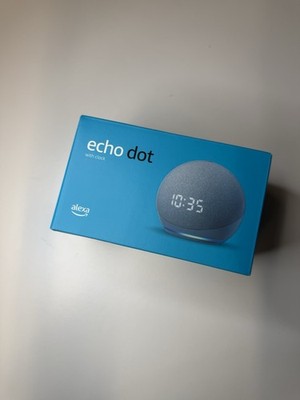 Amazon Echo Dot (4. Gen) Twilight Blue Alexa Smart Lautsprecher mit Uhr