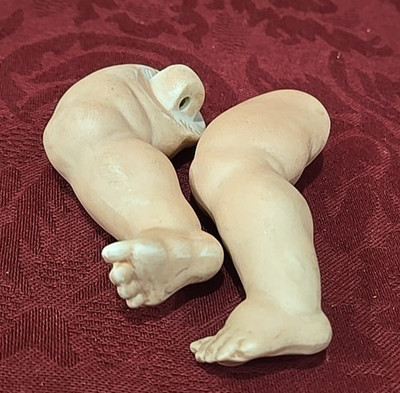 NICE Pair of Antique German Bisque Baby Doll Legs