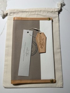 BK x The Superior Labor Notebook Cover (B6 Size) Natural Canvas with White Trim