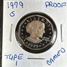 1979-S Susan B. Anthony SBA Dollar TYPE 1 Cameo PROOF San Francisco San Francisco Susan B Anthony