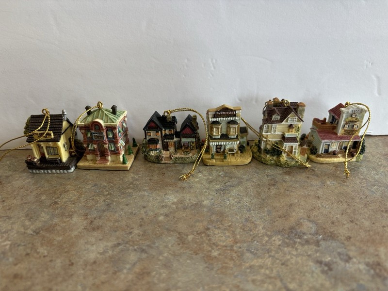 Vintage Charleston House ornaments