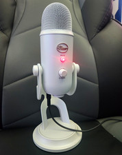 Blue Yeti USB Wired Condenser Microphone w/ Mute Switch, White