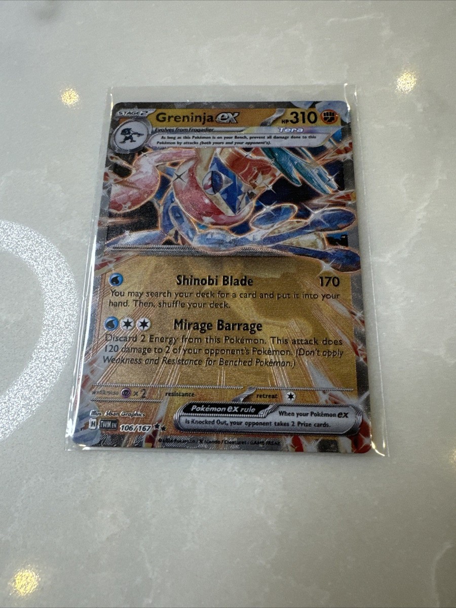 Greninja ex 106/167 METAL - Twilight Masquerade Promo Pokemon Card