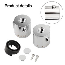 Knob Handles Temperature Control-Bath/Shower-Mixer Control-Handle Shower Silver~
