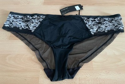 M&S Autograph Women s Brazilian Two Tone Lace Pants Slips UK26