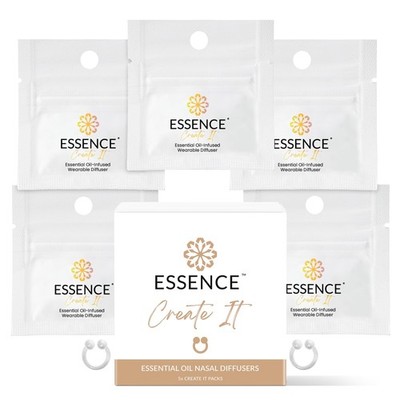 Essence Nasal Diffuser Create-It Bundle   DIY Essential Oil Silicone Nose Rin...