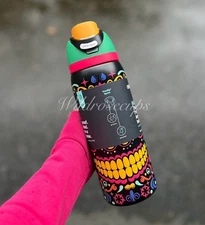 Owala AUTHENTIC SUGAR SKULL 32 Oz Glow In The Dark Freesip NWT