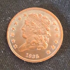Photo of a 1835-P Half Cent from an eBay listing that sold on Jul 19, 2026