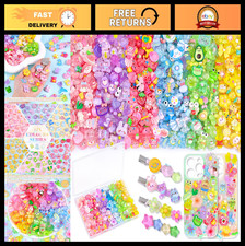 150PCS Kawaii Slime Charms - Cute Flatback Resin Embellishments for Crafts  DIY
