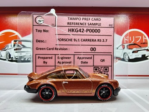 2026 HOT WHEELS PROTOTYPE RED CARD #15 RIVET Porsche 911 Carrera RS 2.7 - RR.G16