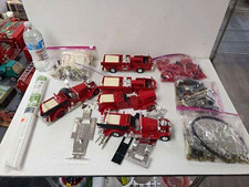 Hubley Fire Truck Unassembled Kit Parts Lot Metal Red W Silverblackwhite Hubley Fire Truck Unassembled Kit Parts Lot Metal Red W Silverblackwhite