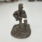 HUGE SET Franklin Mint Pewter Figurine Victorian Street Sellers Set 1977 — photo 5
