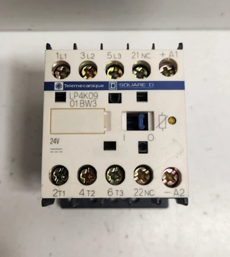 GUARANTEED! TELEMECANIQUE SQUARE D 440V 9A 3POLE 24V COIL CONTACTOR LP4K0901BW3