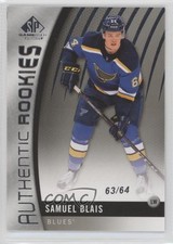 2017-18 SP Game Used Authentic Rookies 63/64 Samuel Blais #176 7b5