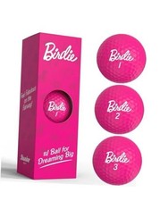 Balls - Birdie Pink Golf Balls - Funny Golf Gift for Women Sleeve of 3 