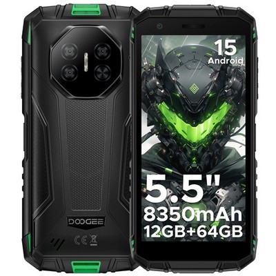 DOOGEE Fire 3 Android 15 Rugged Cell Phone 8350mAh 12GB+64GB 5.5'' Smartphone New
