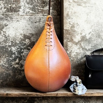 Echtleder Speedball mit Wirbel - Deko