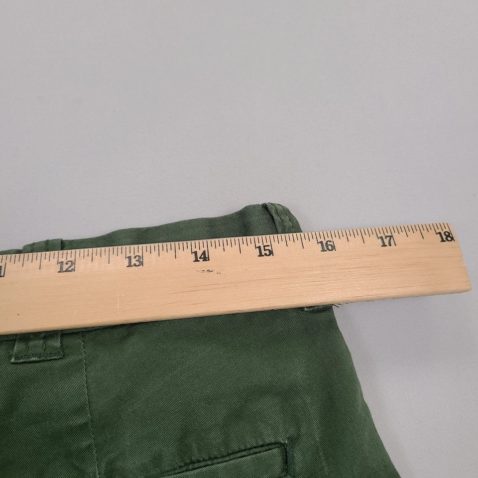 Pantalones Cortos J.Crew Para Hombre 31 Verde Elástico Chino Informal Cómodo Foto 4 de 4