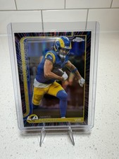 2025 Topps Chrome NFL Football Puka Nacua #166 Neon Pulse Refractor Rams