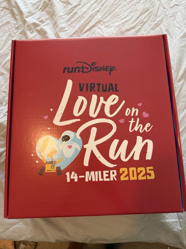 Rundisney Love On The Run 2025 Virtual 14 Miler Medals And Blanket New