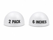 2 PCS Smooth Craft Foam Half Ball Polystyrene Balls Project DIY Supplies 6"