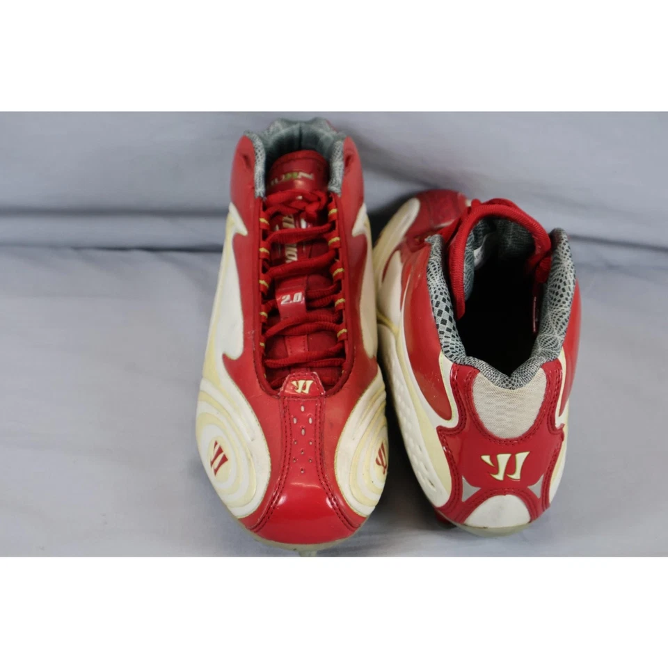 Warrior Burn 2.0 鞋男式 8.5 D 码红色白色曲棍球鞋 New Balance — 第 2/4 张图片