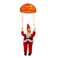 Christmas Decorations Lights Outdoor LED Parachute W/Santa Claus 8 Modes