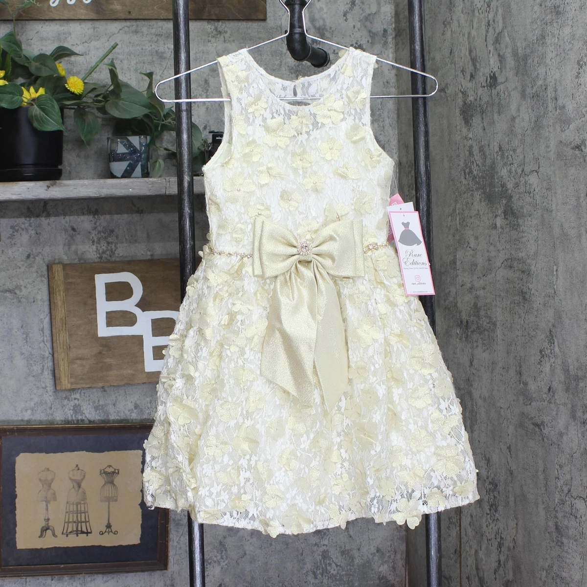 Rare Editions Sleeveless Lace Dresses for Girls for sale | eBay