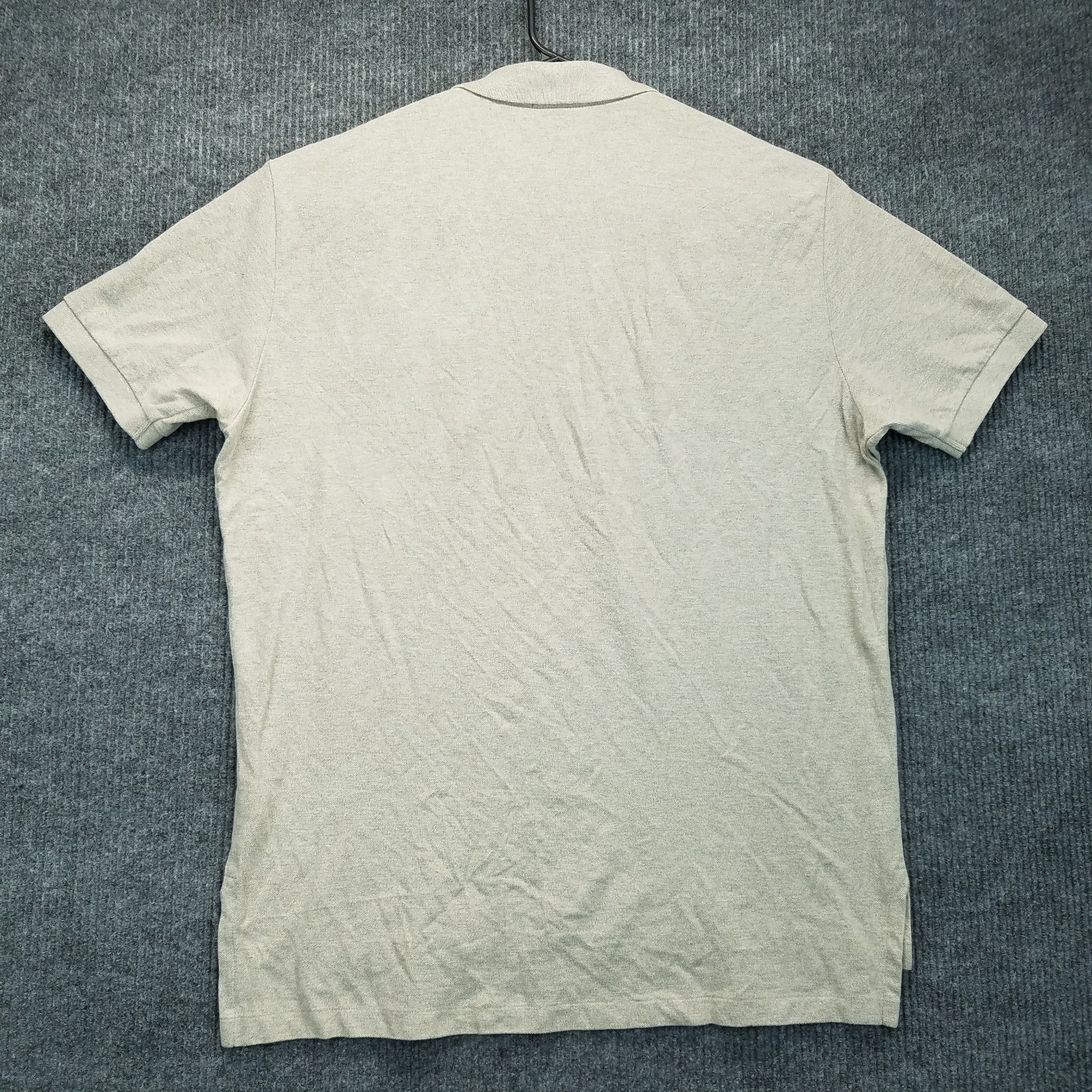 Polo Ralph Lauren camicia uomo XL marrone manica corta 2 bottoni logo pony 100% cotone