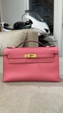 HERMES Pochette Kelly Hand Bag Swift Leather ...