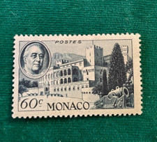 1946 Monaco Mint Stamp - commemorating Franklin D. Roosevelt's death and Palace