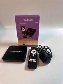 Androidtv 14.0 TV Box Media Player 4K Please Read Description