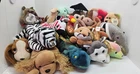Lot of 18 various vintage  beanie babies, all with tags