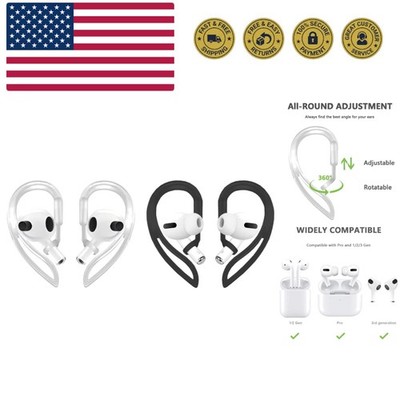 2 Pairs Ear Hooks Compatible with AirPods 3rd Generation [Multi-Dimensional A...