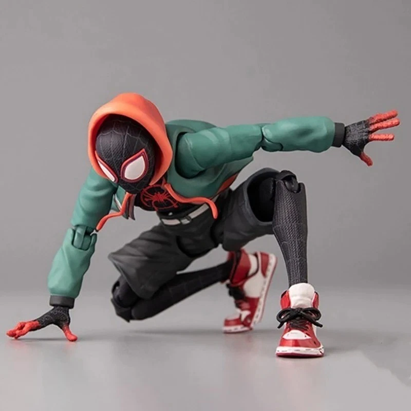 Action Figure Spiderman Miles Morales Collection Marvel Jordan Anime Videogame - Immagine 4 di 4