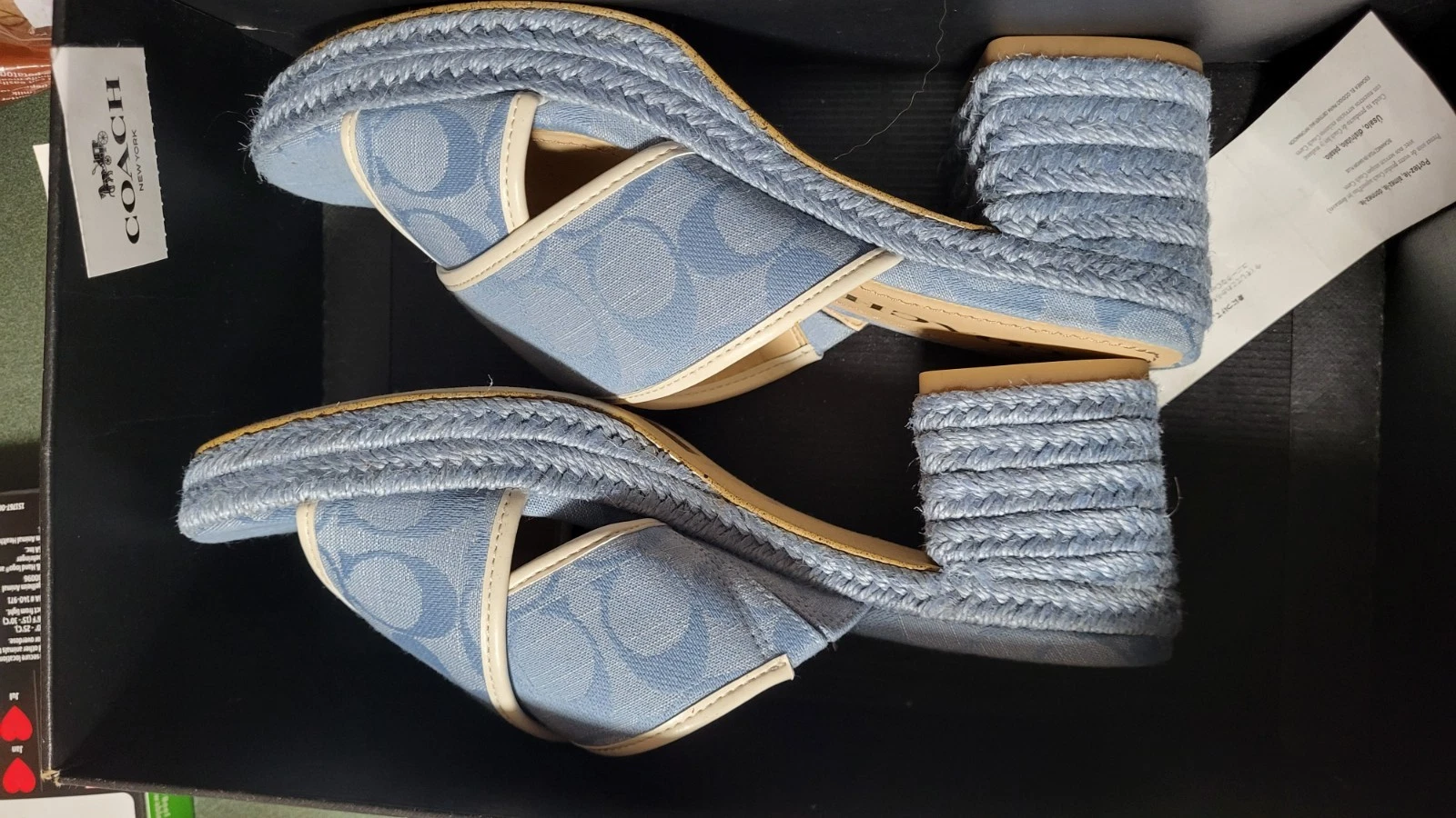 Scarpe eleganti Coach Sloan Sig espadrillas da donna taglia 6 5
