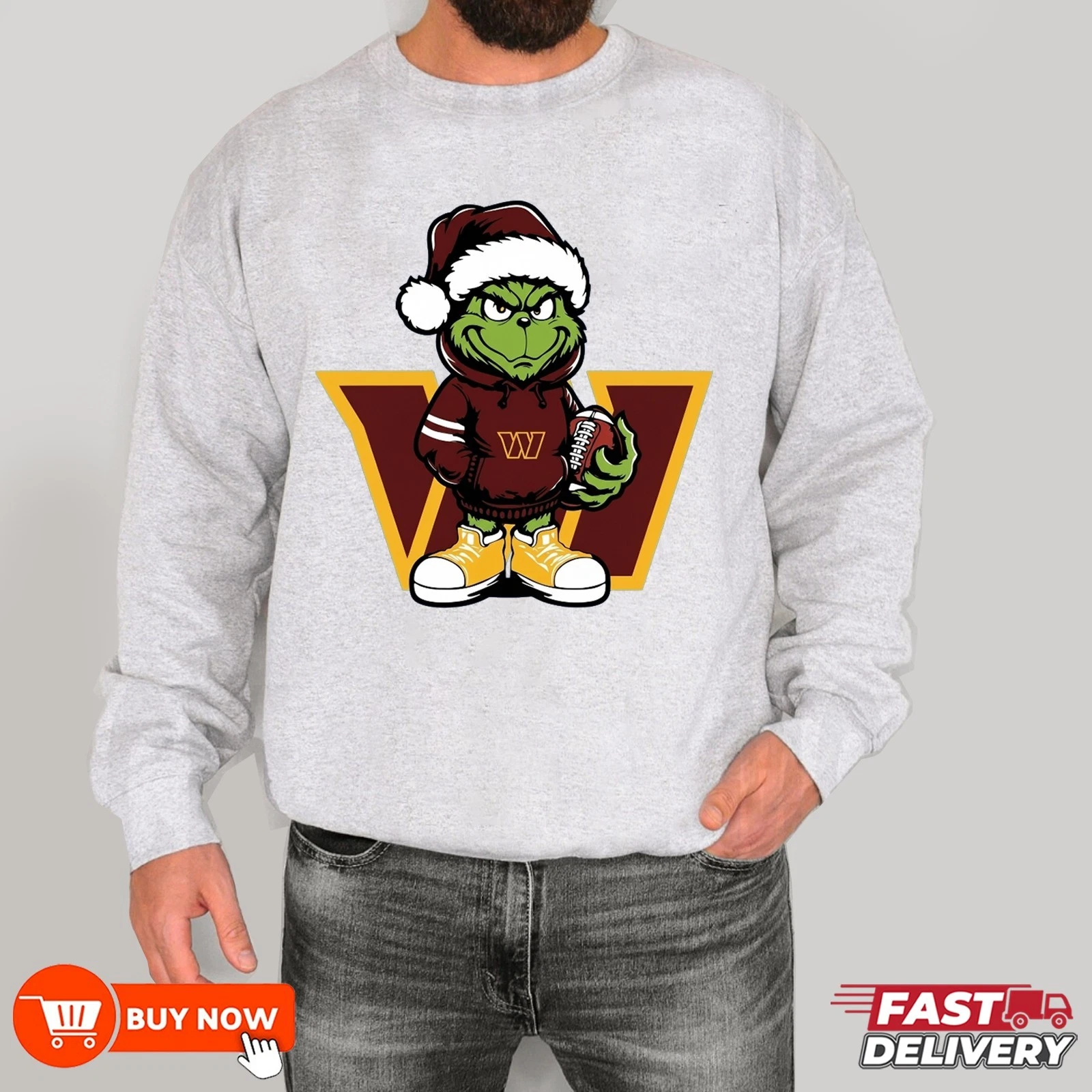 Washington Commanders funny character football Football Sweatshirt