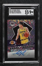 2021-22 Panini Mosaic Fast Break Austin Reaves #FBA-ARV SGC 9 MINT Auto 0dz3