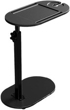 Bamboo Bathtub Tray Table W/ Adjustable Height,Freestanding Bath Caddy Side