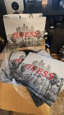 25 GUESS Retail Shopping Bags – Rope Handles – Boutique Bulk Lot