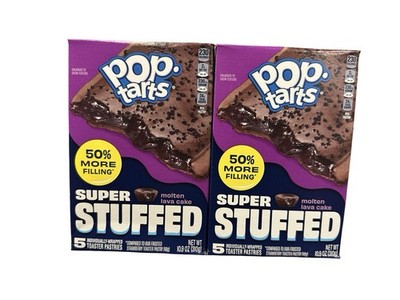 Pop Tarts Molten Lava Cake Super Stuffed 2 Boxes 10 Toaster Pastries Total