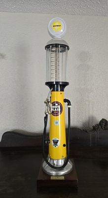 #ad Atlantic White Flash Gas Pump Liquor Bourbon Dispenser 21quot; Tested Man Cave Bar $44.00