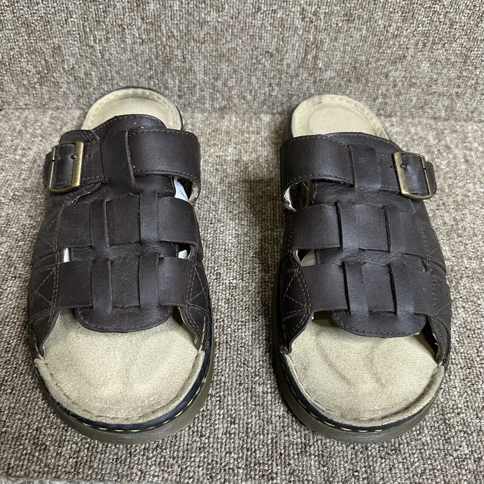 Vintage Dr. Martens 8B86 Brown Leather Fisherman Sandals Men’s 13 / UK 12 Slides